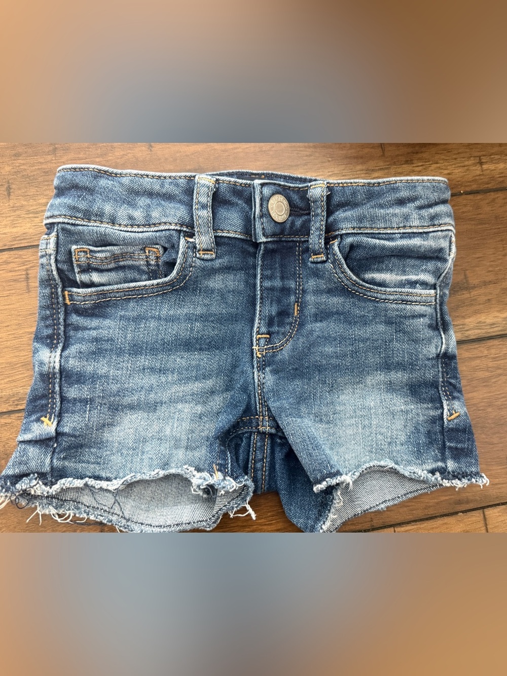 GAP Girls Distressed Blue Denim Cutoff Shorts